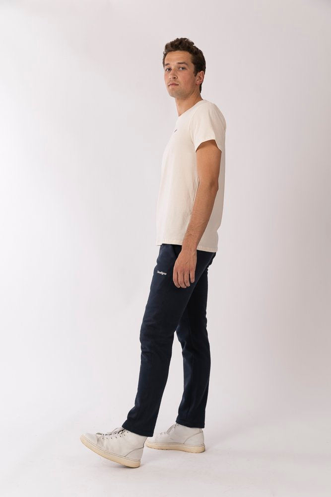 pantalon bleu homme
