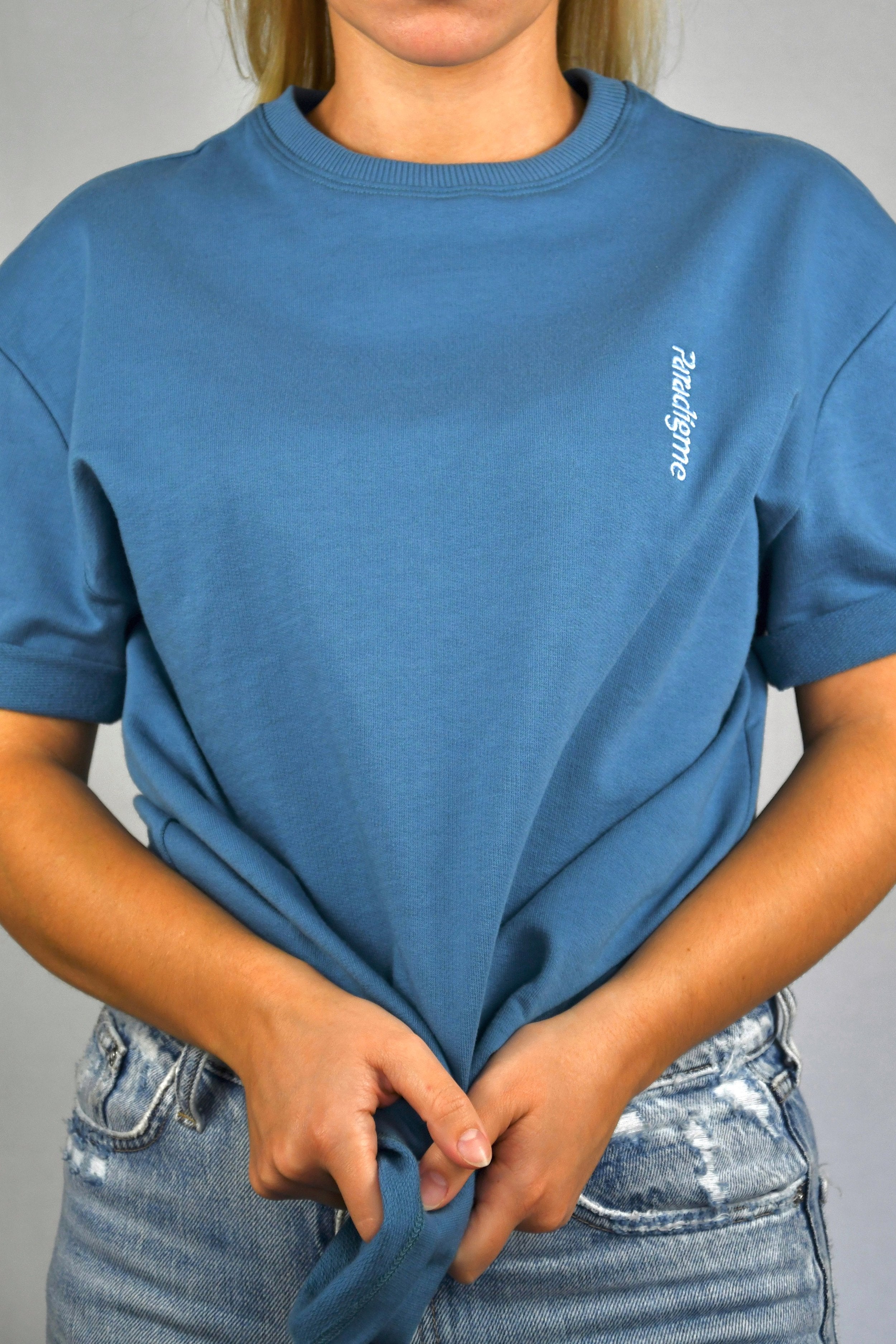 T Shirt Bleu Femme