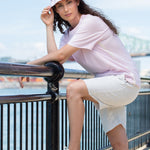 T Shirt Lilas Femme