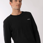 t shirt manche longue noir homme