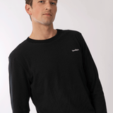 t shirt manche longue noir homme