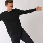 t shirt manche longue noir homme