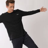 t shirt manche longue noir homme