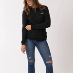 t shirt manche longue noir femme