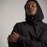 black hoodie