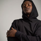 black hoodie