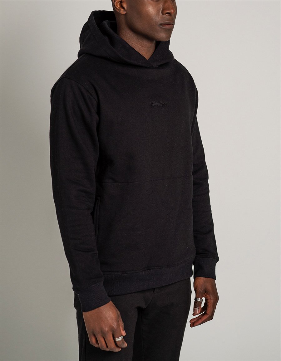 black hoodie